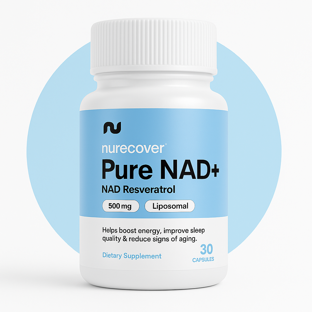 Nurecover® Pure NAD+ med Resveratrol 500 g kapslar