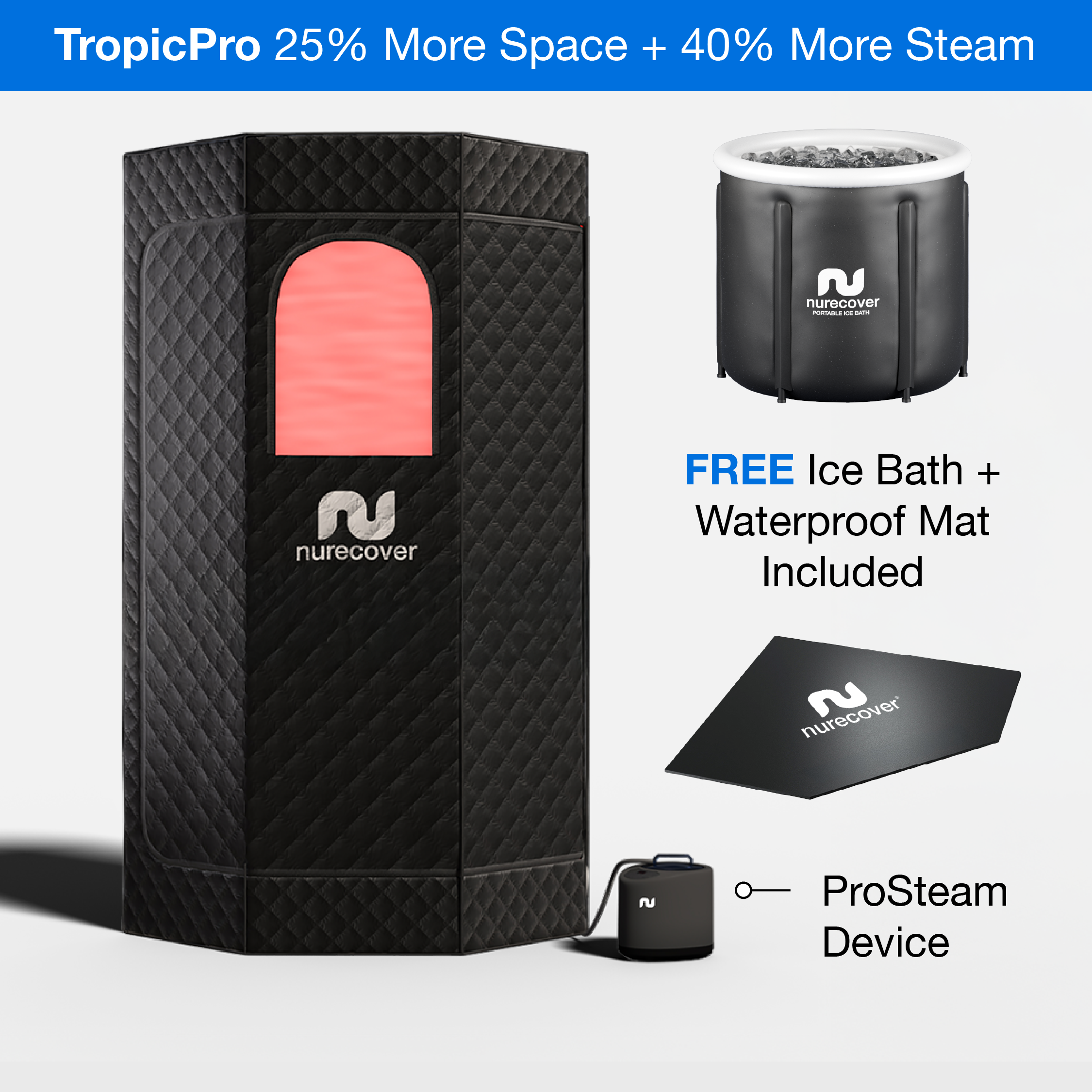 nurecover Tropic® bastu + isbad för hemmet