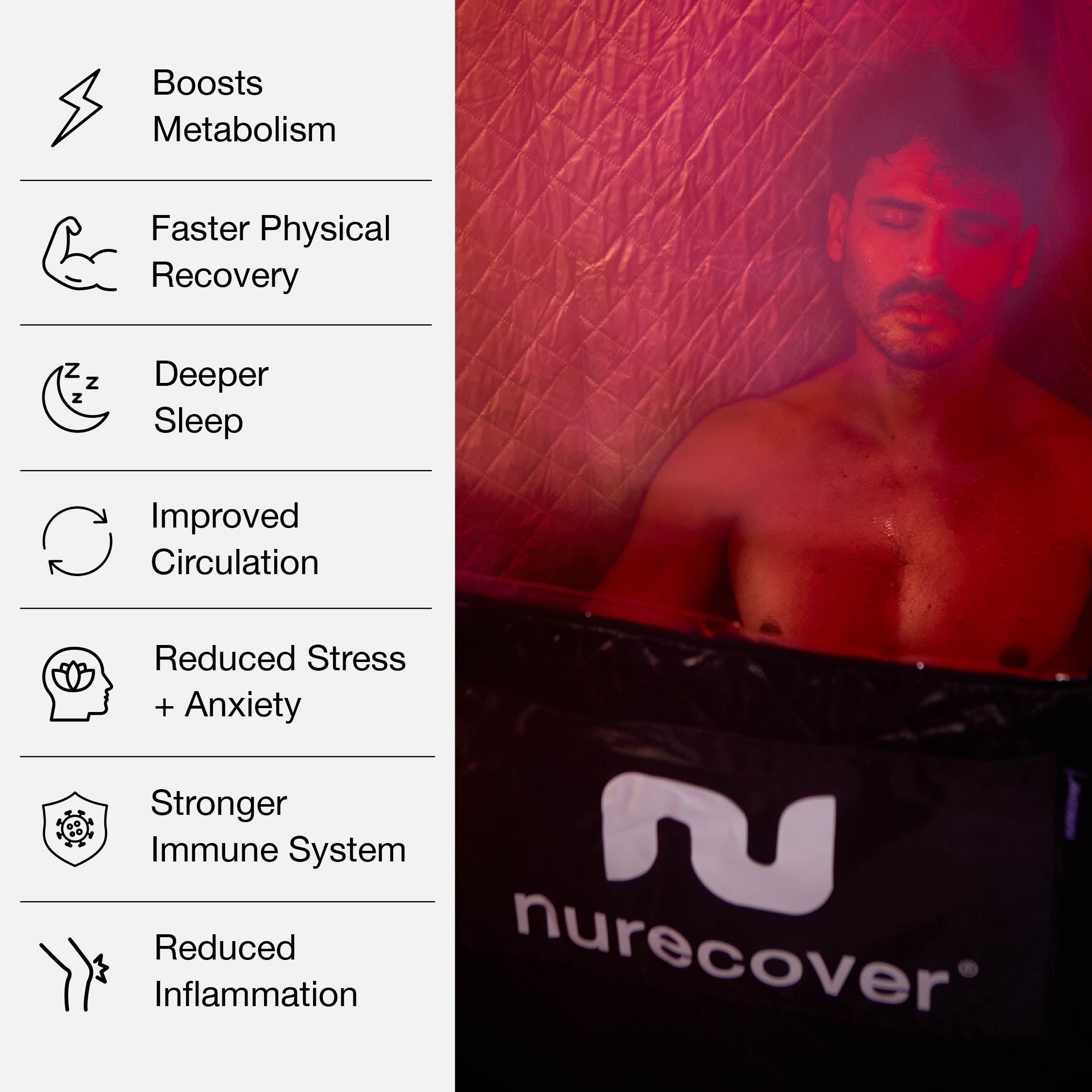 nurecover Tropic® bastu + isbad för hemmet