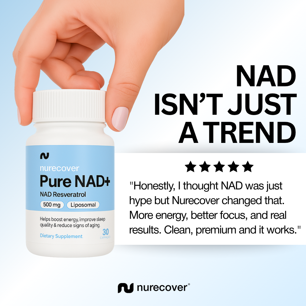 Nurecover® Pure NAD+ med Resveratrol 500 mg kapslar